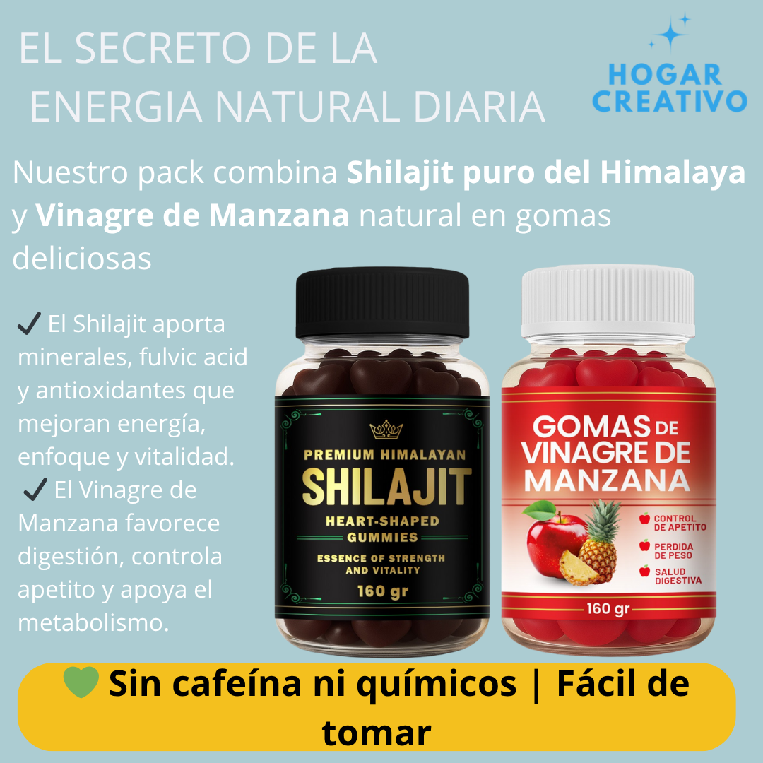 GOMAS SHILAJIT + VINAGRE DE MANZANA