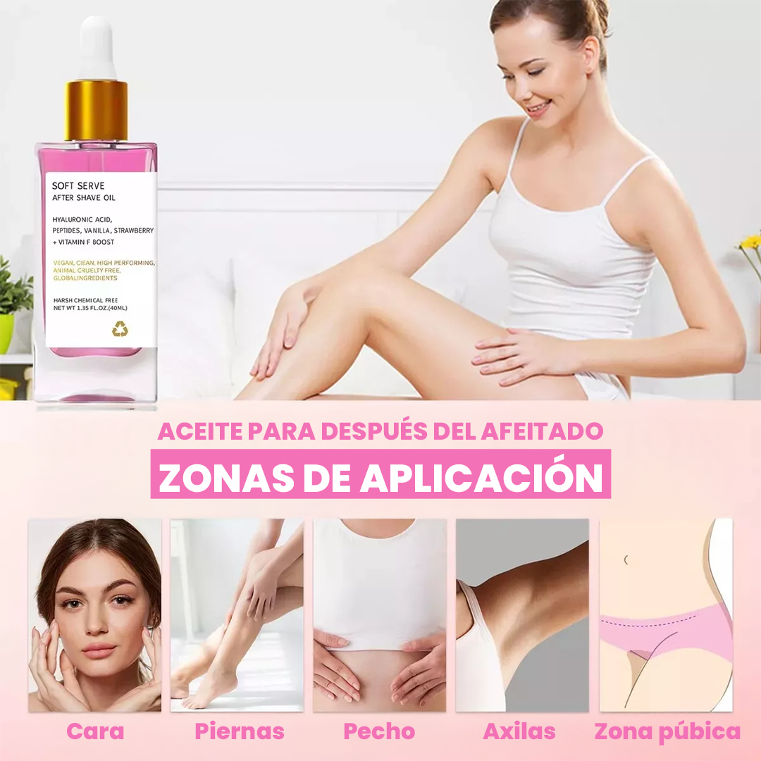 "Bye Irritación, Hola Piel de Postre 🍓 – Soft Serve After Shave Oil 90ml"