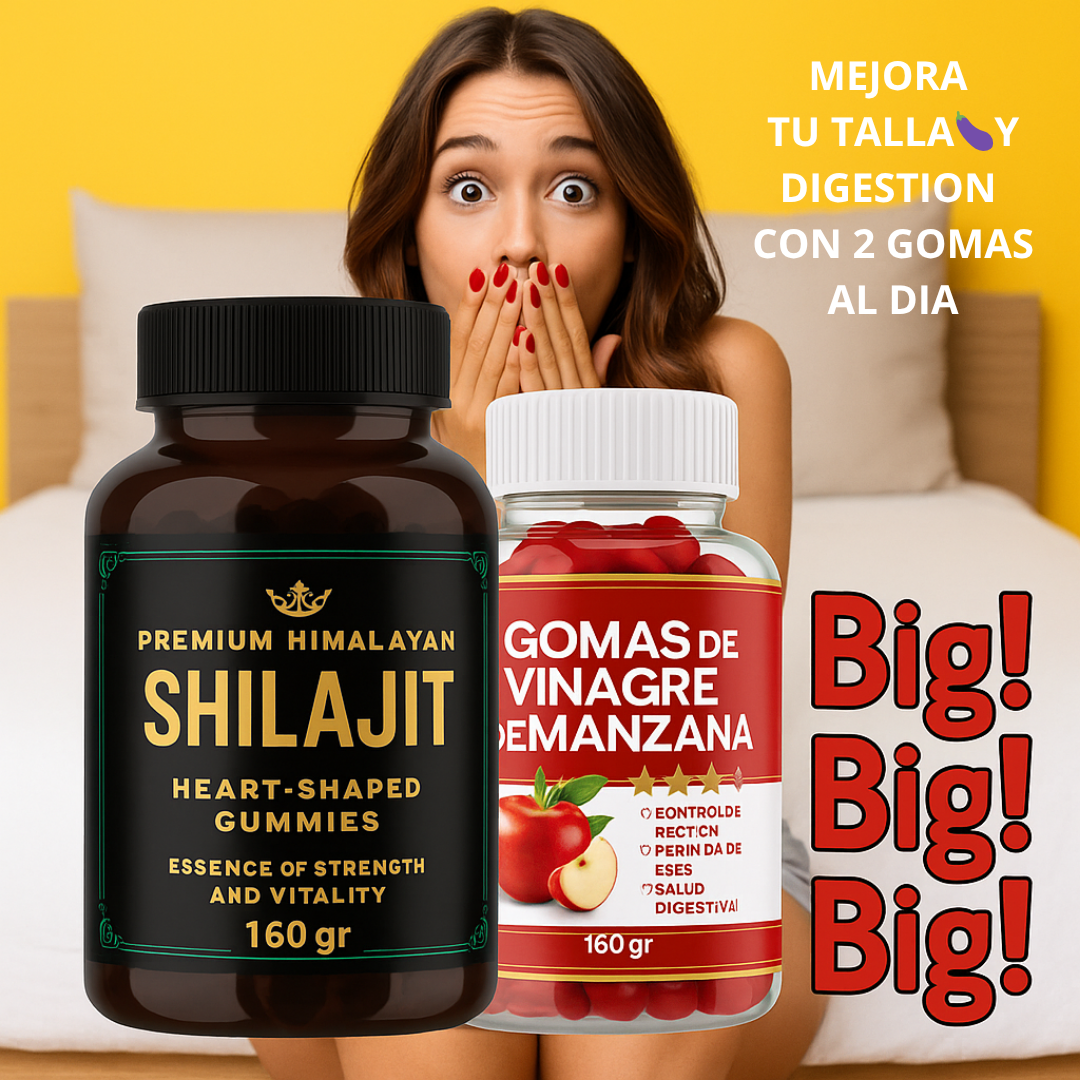 GOMAS SHILAJIT + VINAGRE DE MANZANA