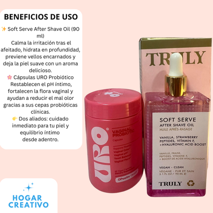 ✨ Aceite After Shave Soft Serve™ 90ML + Regalo Cápsulas Probióticas URO