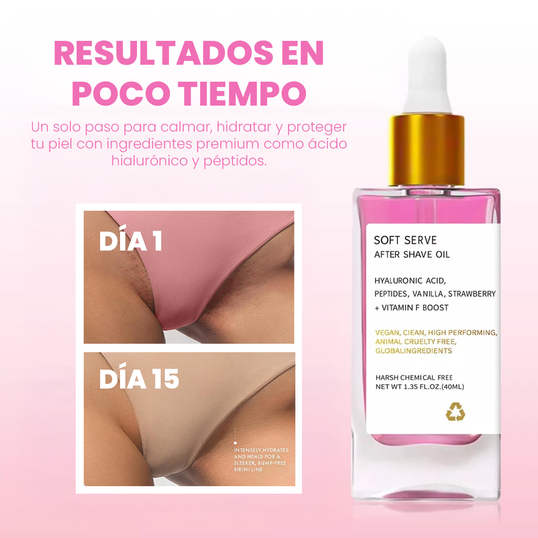 "Bye Irritación, Hola Piel de Postre 🍓 – Soft Serve After Shave Oil 90ml"