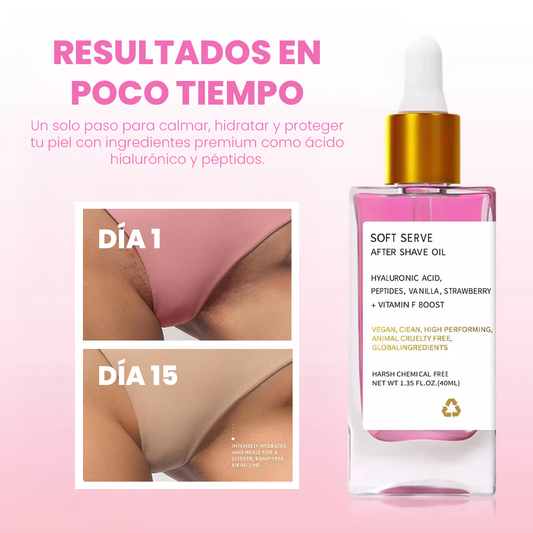 "Bye Irritación, Hola Piel de Postre 🍓 – Soft Serve After Shave Oil 90ml"